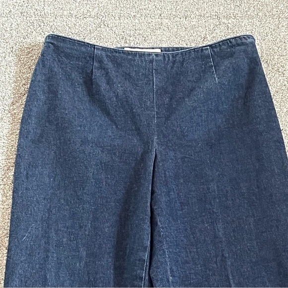 Brooks Brothers Jeans Womens 6 Blue Pull On Tapered Denim Size Zipper Stretch - Picture 2 of 8